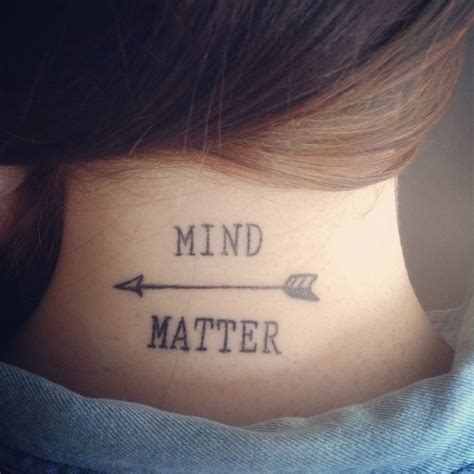 mind over matter tattoo meaning